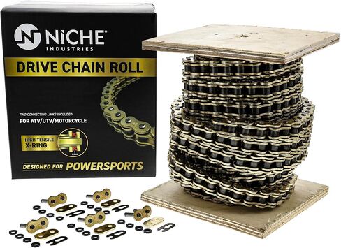Niche 530 X-Ring دراجة نارية سلسلة بكرة كبيرة مع 2 توصيل الرابط الرئيسي (10 أقدام) in Kuwait