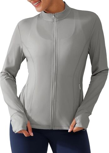 BRXL Women's UPF 50+ حماية من أشعة الشمس سترة خفيفة الوزن مع ثقوب الإبهام قميص شمس طويل الأكمام مع جيب in Kuwait