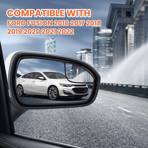 Right Passenger Side Mirror Assembly Compatible with Ford Fusion 2016-2020 Mirrors with Power Manual Folding White 3Pins in Saudi Arabia