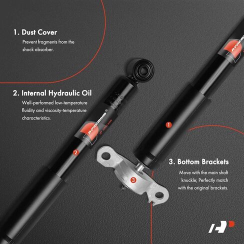 A-Premium Rear Shock Absorber Compatible with Chrysler Pacifica 2020 2021 2022 2023 2024, AWD, 2-PC Set in Saudi Arabia