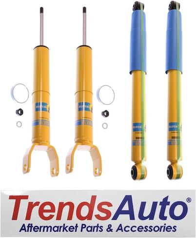 Bilstein 4600 Series مجموعة من صدمات الأنابيب الأمامية والخلفية تناسب 2006 2008 Dodge RAM 1500 4WD تستبعد نماذج الكابينة الضخمة | Trendsauto شارات | 24-317801 24-025508 in Kuwait