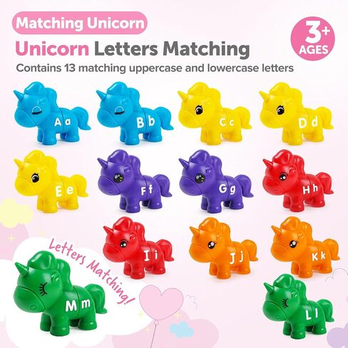 kizh Alphabet Learning Toys Matching Letter ABC Fine Motor Toy Double-Side Ice Cream Toys Preschool Learning Activities Montessori for Toddler Kids Ages 2 3 4 5 in Kuwait