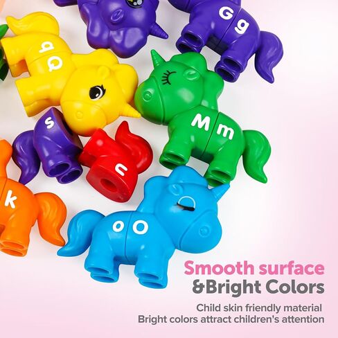 kizh Alphabet Learning Toys Matching Letter ABC Fine Motor Toy Double-Side Ice Cream Toys Preschool Learning Activities Montessori for Toddler Kids Ages 2 3 4 5 in Kuwait