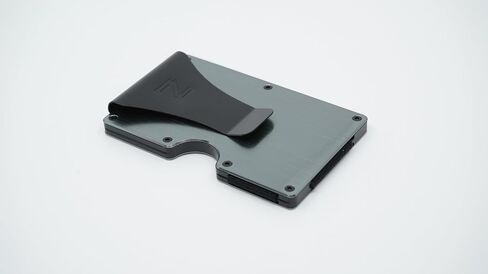 محفظة RFID من الألومنيوم للرجال-محفظة جيب معدنية معدنية نحيفة مع مقطع نقدي مدمج-حامل بطاقات متين وخفيفة الوزن مع حماية RFID (Silver ، يحمل 16 بطاقة) in Kuwait