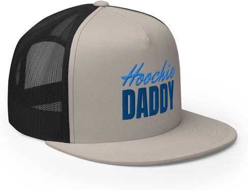 Hoochie Daddy Flat Bill Bill Trucker Hat High Crown Capable Cape in Kuwait
