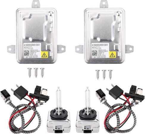 HID Xenon Headlight Ballast Control Unit Module w/ D1S Bulb Compatible for Cadillac XTS Cadillac CTS 2014-2019 AL 2008-2017 130732926301 for Camaro 2016-2018 63117356250 7356250 7255724 in Kuwait