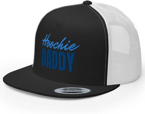 Hoochie Daddy Flat Bill Bill Trucker Hat High Crown Capable Cape in Kuwait