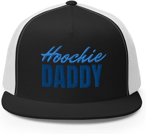 Hoochie Daddy Flat Bill Bill Trucker Hat High Crown Capable Cape in Kuwait