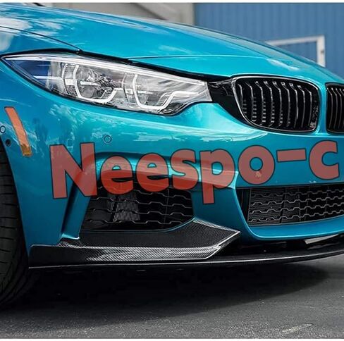 Front Bumper Lip Splitter Spoiler Compatible with BMW 4 Series 2014-2020 428i/ 430i/ 435i/ 440i/ F32/ F33/ F36/ (M Sport Models), Gloss Black 4pcs Air Chin Body Kit Exterior Accessories in Saudi Arabia