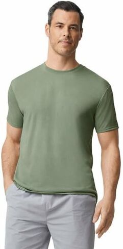 Gildan Men's 100% Polyester Moisture Wicking Performance T-Shirt in Kuwait