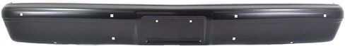 Evan Fischer Bumper for Chevrolet C10 K10 1983-1986 Front Painted Black Steel w/o Molding Holes w/license plate provision Fleetside Without Impact Strip Holes Replaces # 14023494 GM1002377 in Saudi Arabia