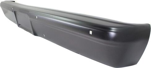 Evan Fischer Bumper for Chevrolet C10 K10 1983-1986 Front Painted Black Steel w/o Molding Holes w/license plate provision Fleetside Without Impact Strip Holes Replaces # 14023494 GM1002377 in Saudi Arabia