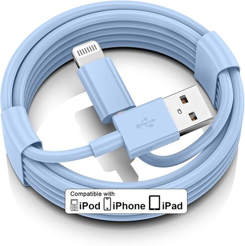 Car iPhone Carplay Cable, Car Charger Cord, USB A to Lightning Cable Fast Charging & Data Transfer for iPhone 14/13/12/11 Pro Max XR XS X 8 7 6 Plus SE Charger Car Charging Cable 3ft Tangle-Free in Saudi Arabia