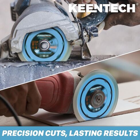 شفرات المنشار الماس Keentech 5 بوصة رقيقة للغاية ، لخزائن الجرانيت الخزفية الخزفية قطع ناعمة ، شفرة الماس لطاحونة الزاوية ، شفرة المنشار البورسلين 5 "(حزمة) in Kuwait