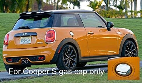 UNICUS Direct Fit Combo Petrol Gas Cap & Door Handle Covers w/o Comfort Access (No Push Button) Compatible with MINI Cooper SD F56 14-on F57 15-on (GLOSS BLACK) in Saudi Arabia
