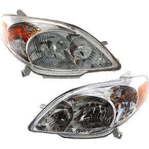 Garage-Pro Driver and Passenger Side Headlight for Toyota Matrix Base XR XRS 2003-2008 Halogen With bulb(s) Replaces# 8115002220 8111002210 in Saudi Arabia