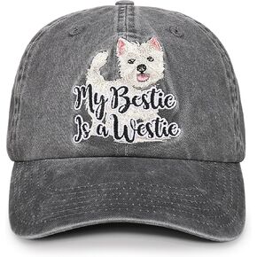 Innobeta Westie Mom Gifts Hat for Women ، Westie Gifts لعيد الميلاد ، عيد ميلاد ، قبعة بيسبول مقدمة قابلة للتعديل in Saudi Arabia