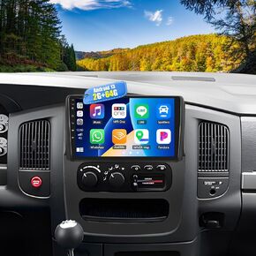 Camecho 2+64g Android 13 Stereo Car Stereo لـ Dodge RAM 1500 2500 3500 2002-2005 ، راديو Carplay Radio و Android Auto Car ، GPS 9 "شاشة تعمل باللمس مع LINK WIFI RDS SWC LINK in Kuwait