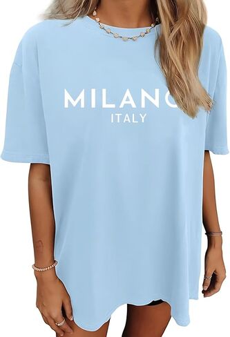 Tshirts كبيرة الحجم للنساء Tees Graphic Tees عتيقة الصيف القصيرة ذات الأكمام القصيرة in Kuwait