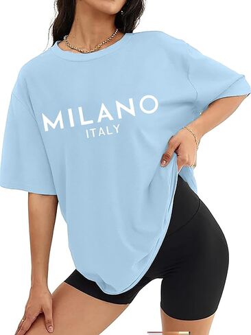 Tshirts كبيرة الحجم للنساء Tees Graphic Tees عتيقة الصيف القصيرة ذات الأكمام القصيرة in Kuwait