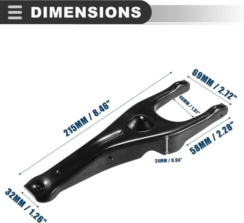 Motoforti Clutch Fork ، لـ Subaru Impreza 1998-2017 ، Metal ، Black in Saudi Arabia