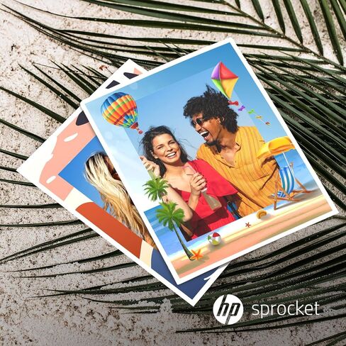HP Sprocket Photo Booth Machine Instant Color Photo Printer (White) Starter Bundle + Zink Paper (100 Sheets) + Padded Carrying Case in Kuwait