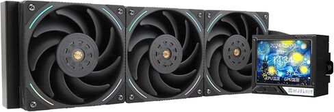 Thermalright Mjolnir Vision 360 ARGB White-360mm AIO CPU Liquid Cooler,IPS LCD Screen with 320 * 240 Resolution,for AM4/AM5 and LGA1700/1851,’3.5 inch’Magnet-Absorbent LCD Screen for Images in Saudi Arabia