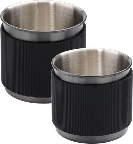 Normcore 2-in-1 Pour Over Coffee Dripper, Brews 1-2 Cups Coffee Brewer, Use V60 and Wave Filter Paper Brewer, 304 Stainless Steel, Black in Saudi Arabia