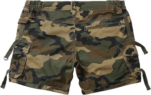 شورتات البضائع للنساء العصرية العالية العالية فائدة الصيف التمدد قطعت السراويل القصيرة مع جيوب السوستة in Kuwait