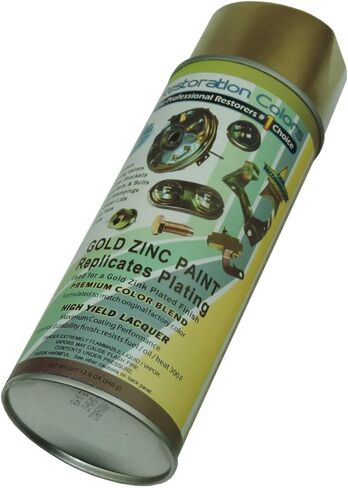 Inline Tube Gold Zinc Plating Look Spray Paint 1pc in Saudi Arabia