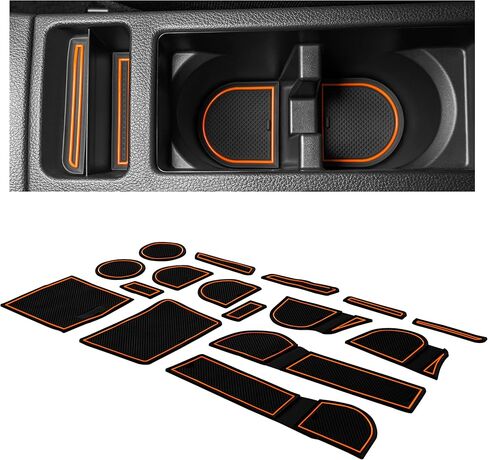 يناسب Cupholderhero Subaru WRX STI 2015-2021 ، حامل حامل كوب مخصص غير قائم على الانزلاق ، وبطانات وحدة التحكم المركزية ، وحصير جيب الأبواب ، والحماية الداخلية ، ومجموعة 14 في المائة ، حمراء ، in Saudi Arabia