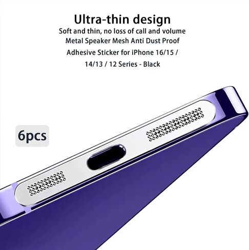Mobile Phone Speaker Metal Dust Mesh, typeC Charging Port dust Plug, USB C Cleaning Brush Cleaning Tool Set for iPhone 15 16 Series in Saudi Arabia