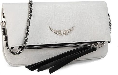 Shoulder Chain Crossbody Bag, Fashion Simple Women's Bag, Shoulder Leather Bag (Black) in Saudi Arabia