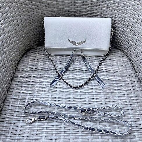 Shoulder Chain Crossbody Bag, Fashion Simple Women's Bag, Shoulder Leather Bag (Black) in Saudi Arabia