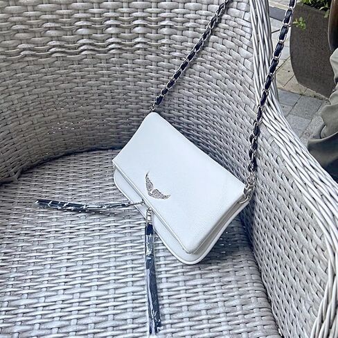 Shoulder Chain Crossbody Bag, Fashion Simple Women's Bag, Shoulder Leather Bag (Black) in Saudi Arabia