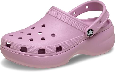 Crocs Women's Classic Platform Clog, Fair Green, 8 UK in Saudi Arabia
