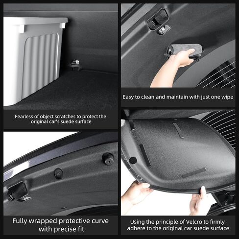 LUCKEASY Trunk Mat for Tesla Model Y 2025 Juniper New 5 Seat Cargo Liner Cargo Mat TPE Floor Mat All-Weather Anti-Slip for Model Y Juniper Accessories Black in Saudi Arabia