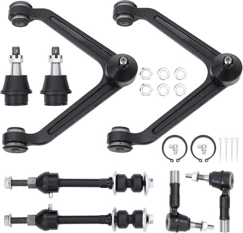 8PCS Front Upper Control Arm Ball Joints Sway Bar Links Tie Rods Compatible With 2002 2003 2004 2005 Dodge Ram 1500 2WD in Saudi Arabia