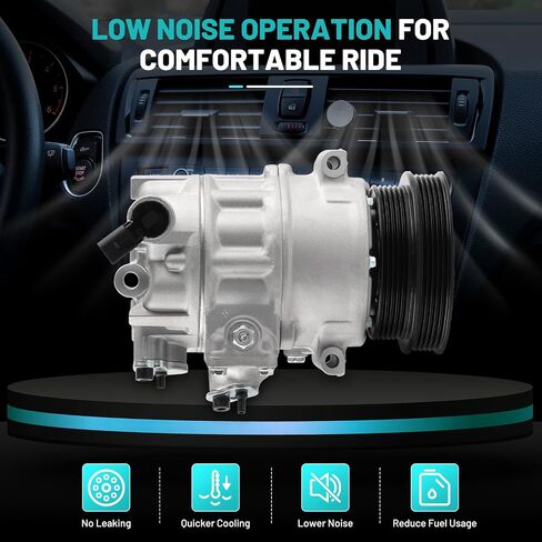 A/C ضاغط ملاءمة لـ Buick Encore 13-20 ، لشيفروليه سونيك 13-20 ، لشيفروليه تراكس 13-22 ضاغط الهواء مع القابض CO 22301C استبدال السيارات AC Kit 26699506 in Kuwait