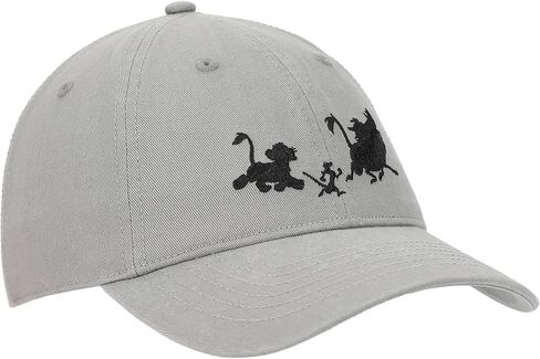 Lion King Simba Timon & Pumba Silhouettes Men's Gray Unstructured Baseball Cap in Saudi Arabia