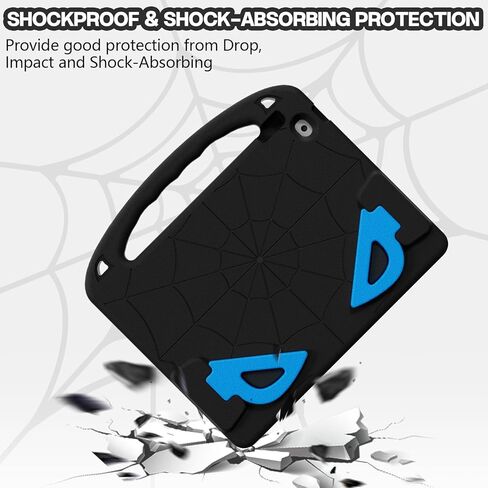 Kids Case for iPad 9th/8th/7th Generation (iPad 10.2 inch 2021/2020/2019), Shockproof Case with Screen Protector (Red) in Kuwait