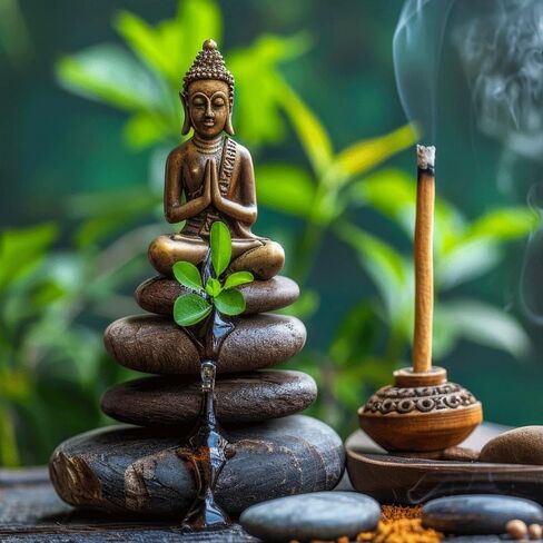 Lama Chodpa Tibetan Incense for Purification–Mini Size (31 Sticks, 4", Pack of 1) Premium-Handmade-Natural & Chemical-Free. Thoughtfully Crafted for Health-Conscious People & Lovers of Natural Aroma in Saudi Arabia
