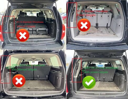 Retractable Cargo Cover Compatible with Chevrolet Suburban Cadillac Escalade ESV GMC Yukon XL 2015-2020 Trunk Shield Security Shade Privacy Screen (Carbon Fiber Texture) in Saudi Arabia