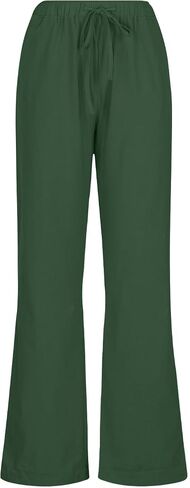 Cotton Linen Pants for Women,Summer Wide Leg Casual Loose Drawstring High Waist Palazzo Pants with Pockets in Saudi Arabia