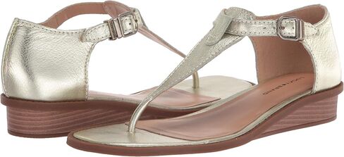 Lucky Brand Women's Annamae T-Strap Sandal Wedge, Cortado, 6.5 in Saudi Arabia