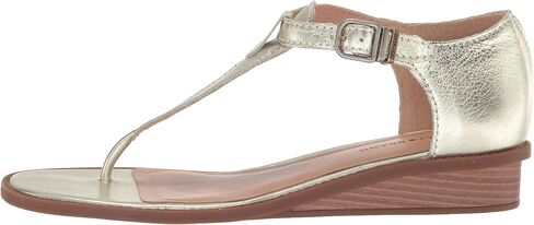 Lucky Brand Women's Annamae T-Strap Sandal Wedge, Cortado, 6.5 in Saudi Arabia