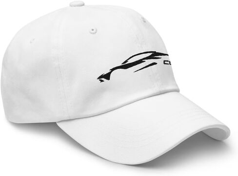 2022 2023 Sports Car C8 Outline 8th Gen Mid Engine Corvette's Dad's Dad Hat المطرزة Khaki in Saudi Arabia