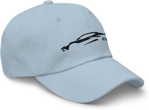 2022 2023 Sports Car C8 Outline 8th Gen Mid Engine Corvette Owner's Dad hat Embroidered Khaki in Saudi Arabia