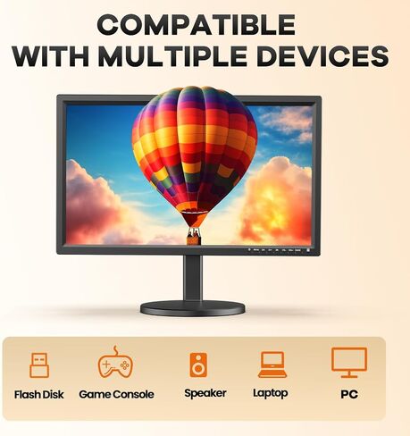 22 "تلفزيون ، تلفزيون بشاشة مسطحة صغيرة مع هوائي ، HDMI ، USB ، تلفزيون غير ذكي Full HD 1080p ، مثالي للمنزل ، المطبخ ، RV in Saudi Arabia