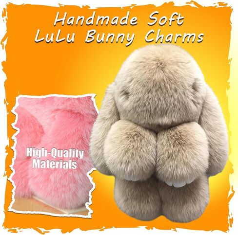 سلسلة مفاتيح عيد الفصح مع صندوق الصفيح ، سلاسل مفاتيح محظوظة بونيلولو ، سلسلة مفاتيح أرنب ناعمة مصنوعة يدويًا in Kuwait